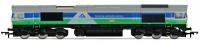 R30428TXS Hornby Railroad Plus Class 66 Diesel Loco number 66 711 "Sence" - GBRf Aggregate Industries - Era 11